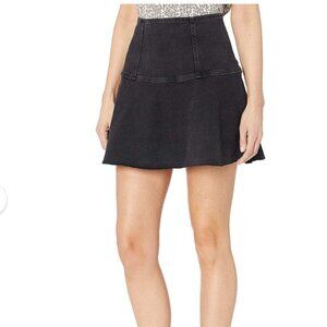 Free People We the Free Women's Highlands Denim Skirt Black size 8